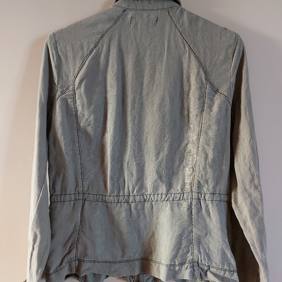 Michael Stars linen Utility Anorak Military jacket - Picture 5 of 8